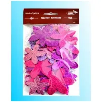Galeria Hobby Kwiatki brokatowe 60 szt.