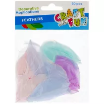 Craft with Fun Pirka pastelowe 4-5 cm