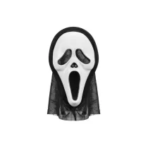 PartyDeco Maska Halloween z kapturem 18x31cm