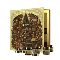 HiSkin Zestaw Home Kalendarz Adwentowy Ba�niowa Ksi�ga �wieczki tealight 12 x 15 ml + �wieczki sojowe w s�oiczkach 12 x 30 ml 24 szt.