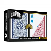 Legacy 4 Colors Jumbo Index, karty do gry, czerwone, niebieskie
