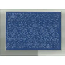 Artdruk Cyfry samoprzylepne niebieskie 2 cm 8 szt.