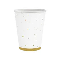 Godan Kubeczki papierowe Celebrate zote 250ml 6 szt