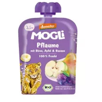 Mogli Mus liwka - gruszka - jabko - banan bez dodatku cukrw od 1 roku demeter 100 g Bio
