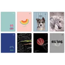 Interdruk Zeszyt A5/32K kratka kolorowa 70g UV mix (10 szt)