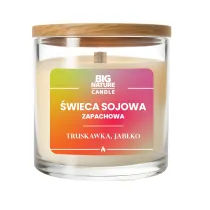 Big Nature �wieca sojowa o zapachu Truskawka i Jab�ko 155 g