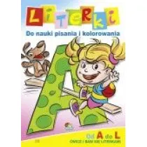 Literki do nauki pisania i kolorowania. Od A do L