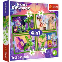 Puzzle 4w1 - �wiat Smoka Diplodoka (35+48+54+70 el.) Trefl