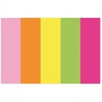 D.rect Zakadki indeksujce papierowe Neon 15 x 50 mm