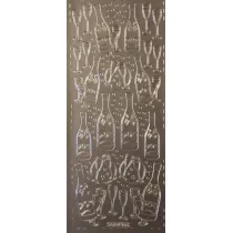 Galeria Hobby Stiker a�urowy srebrny