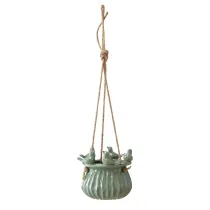 Boltze Ceramiczna donica wiszca Maruno zielona