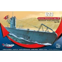 Zestaw do sklejania U-Boot U-23 IIB Mirage Modele