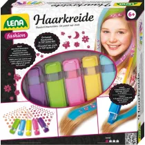 Kreda do w�os�w zmywalna 5 kolor�w + naklejki Lena