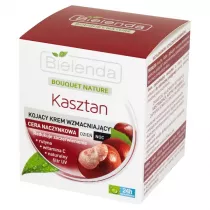 Bielenda Bouquet Nature kojcy krem wzmacniajcy dla cery naczynkowej dzie/noc Kasztan 50 ml