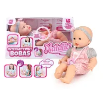 Lalka Natalia bobas mimiczny ze smoczkiem 41cm Artyk