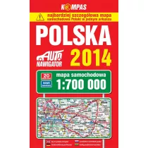 Polska 2014. Szczegowa mapa samochodowa 1:700 000