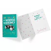 Kukartka Karnet B6 PP-2207 Gratulacje, nowy kierowca