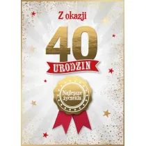 Armin Style KARNET URODZINY 40 B6 Z KOP AS GM-1292 FOL