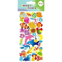Happy Color Naklejki 3D PUFFY-Colorful Fishes 9.5x22 cm