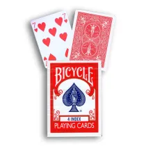 Bicycle 4 Index Karty do Gry, czerwone