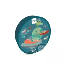 Puzzle konturowe 31 el. Kosmos Scratch
