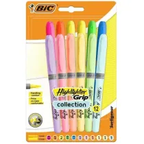 Zakre�lacz Grip Pastel mix 12 szt BIC
