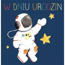 Clear Creations Karnet kwadrat CL4208_PO Urodziny Kosmonauta