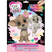 Chi Chi Love. Zdrapuj, koloruj, naklejaj