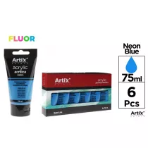 Mp Main Paper Farba akrylowa fluo niebieska 75 ml 6 szt.