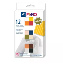 Staedtler Fimo Masa plastyczna termoutwardzalna Soft, kolory Natural, zestaw, 25g, 12 kostek 12x25g