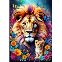 Puzzle 1000 Matczyna mio - Lwy Alipson