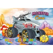 Kolorowanka A4 18 obrazk�w Monster cars