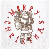 Paw Serwetki 33 x 33cm Santa's Stamp 20 szt.