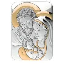 Obrazek �wi�ta Rodzina - srebro 10x7,5cm