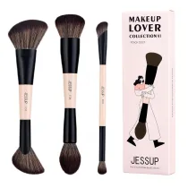 Jessup _6-in-3 Duo-End Face Brush Collection zestaw 3 pdzli do makijau T508 3 szt.