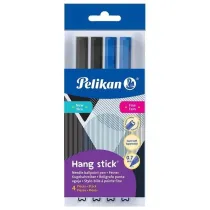 D�ugopis Hang Stick 0,7mm nieb.+czarny 4sztPELIKAN