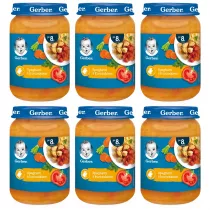 Gerber Obiadek spaghetti z kurczakiem dla niemowlt po 8 miesicu zgrzewka 6 x 190 g