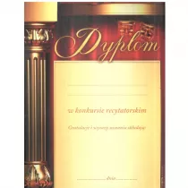 Dyplom Konkurs Recytatorski A4