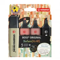 Zakrelacz Stabilo Boss Original Nature Colors 4 szt.