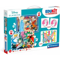 Puzzle 30+48 el. + Memo + 6 klock�w Edukit Disney Clementoni