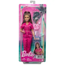Barbie. Lalka r�owy kombinezon HPL76 Mattel
