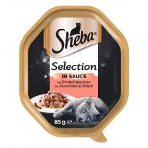 Sheba Selection Mokra karma dla kotów z wołowiną w sosie 85 g