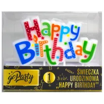 Zestaw �wieczek urodzinowych Happy Birthday