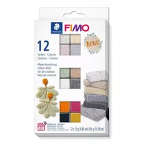 Zestaw Fimo Effect Boho 12 kostek 25g Staedtler