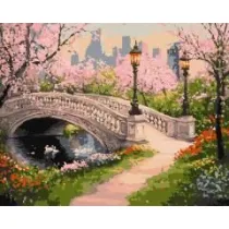 Malowanie po numerach - Park wiosenny 30x40cm