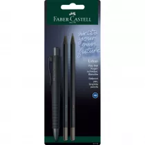 Faber-Castell D�ugopis Poly Ball Urban all black + 2 o��wki