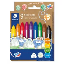 Kredki woskowe trjktne Jumbo Noris 9 kolorw Staedtler