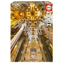 Puzzle 1000 el. Wntrze Sagrada Familia / Barcelona / Hiszpania Educa
