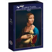 Puzzle 1000 el. Dama z �asiczk� Leonardo da Vinci 1489 Bluebird Puzzle