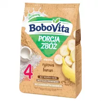 BoboVita Porcja zb Kaszka mleczna ryowa banan po 4 miesicu 210 g
